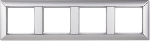 Рамка универсальная Jung EcoProfi 4-м. алюминий картинка